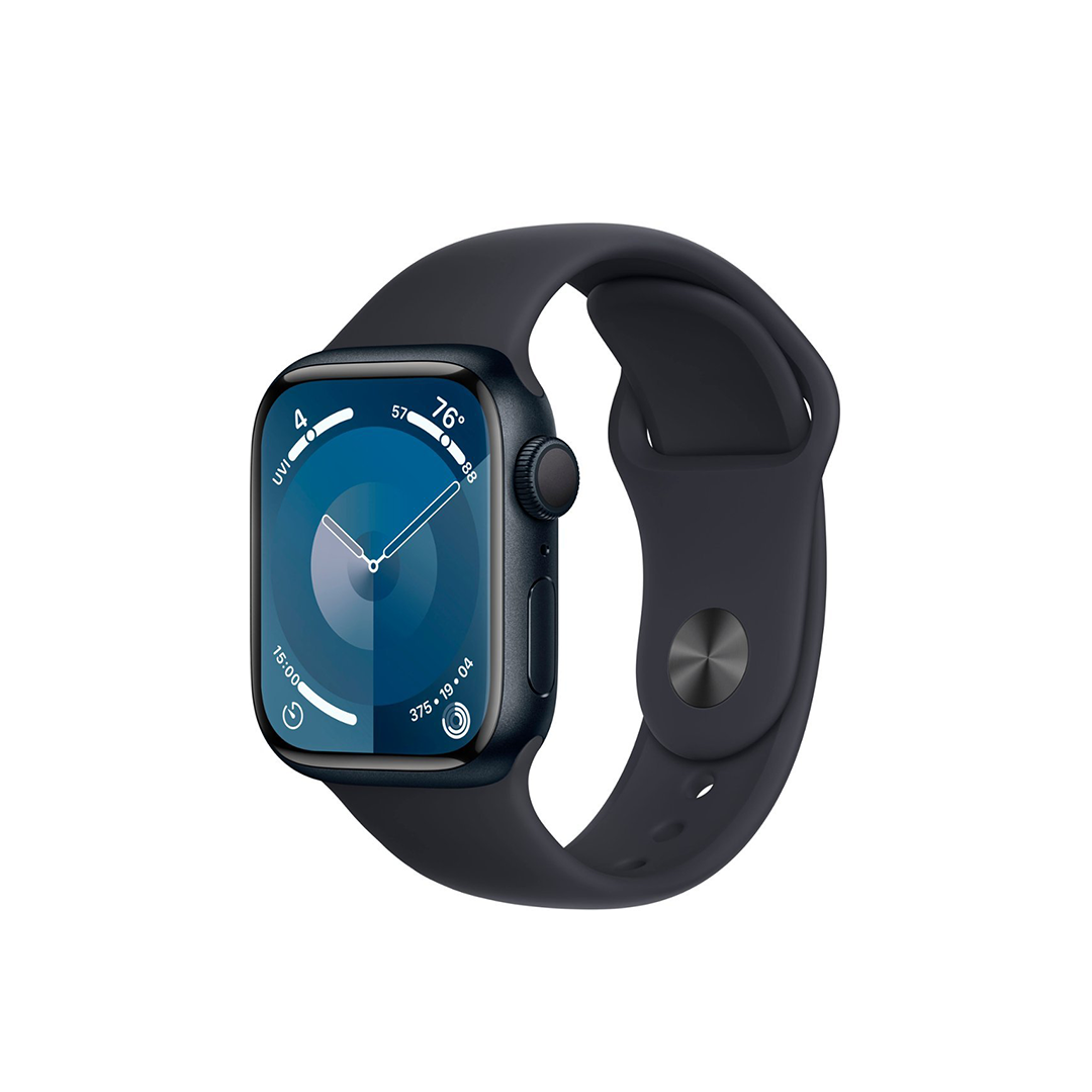 Apple Watch Series 9 (GPS) 41mm Midnight Aluminum Case with Midnight Sport Band Apple Watch Series 9 (GPS) 41mm Midnight Aluminum Case with Midnight Sport Band